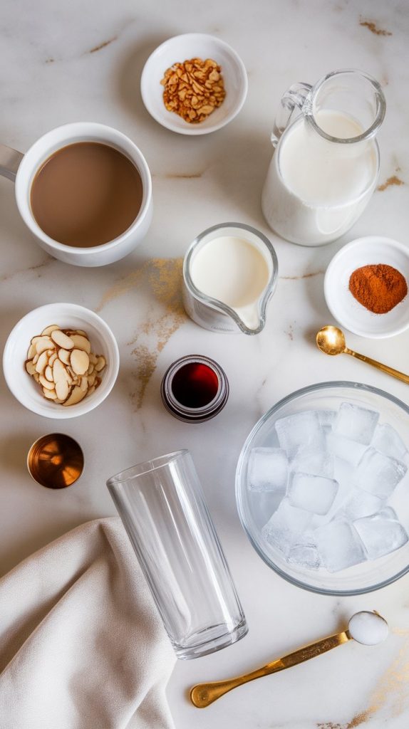 Keto Vanilla Almond Iced Coffee