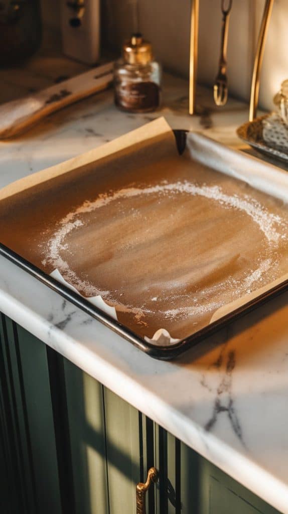 prepare the baking sheet