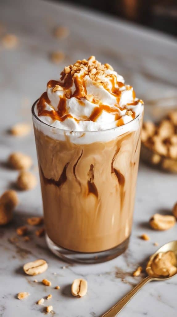 Keto Peanut Butter Iced Coffee