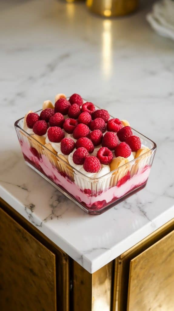 Fresh Raspberry Tiramisu