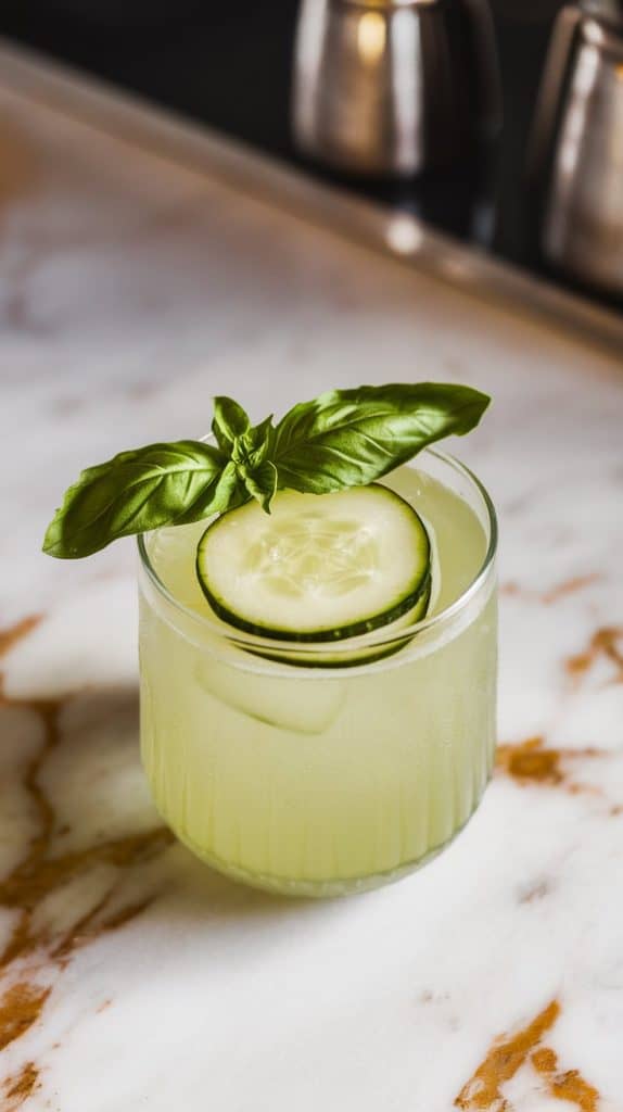 Cucumber Basil Gimlet