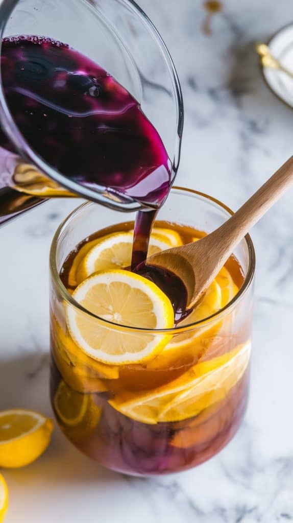Iced Blueberry Green Tea