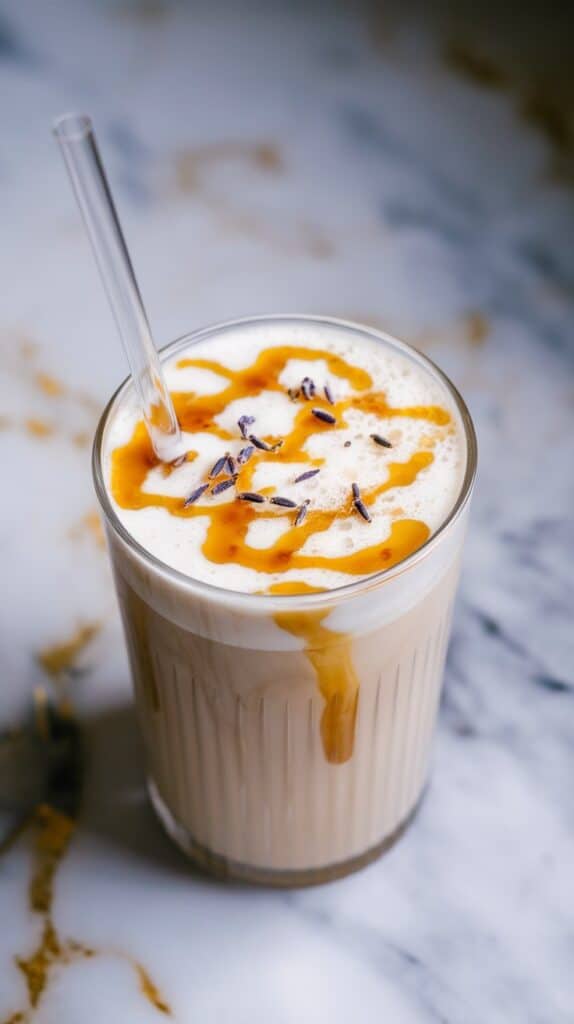 Honey Lavender Frozen Latte