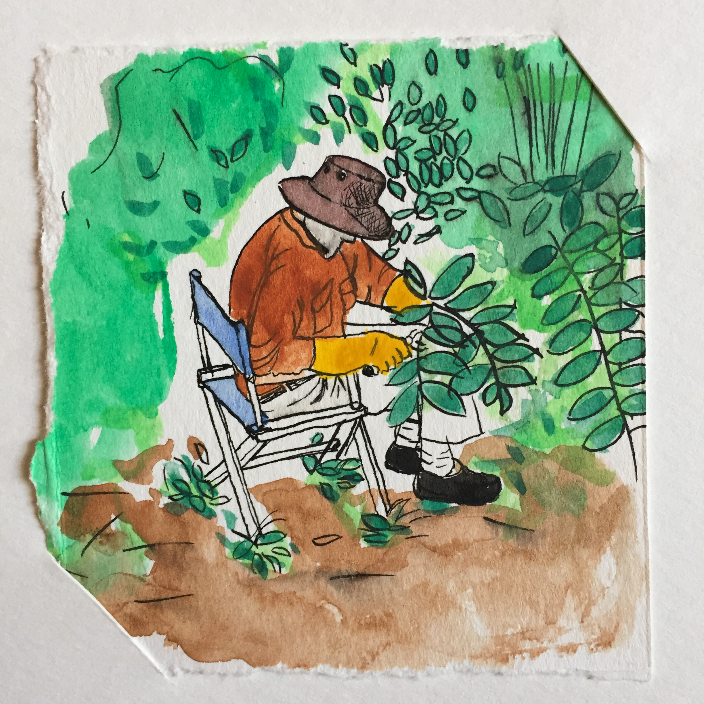 Uncle Billy in the brush