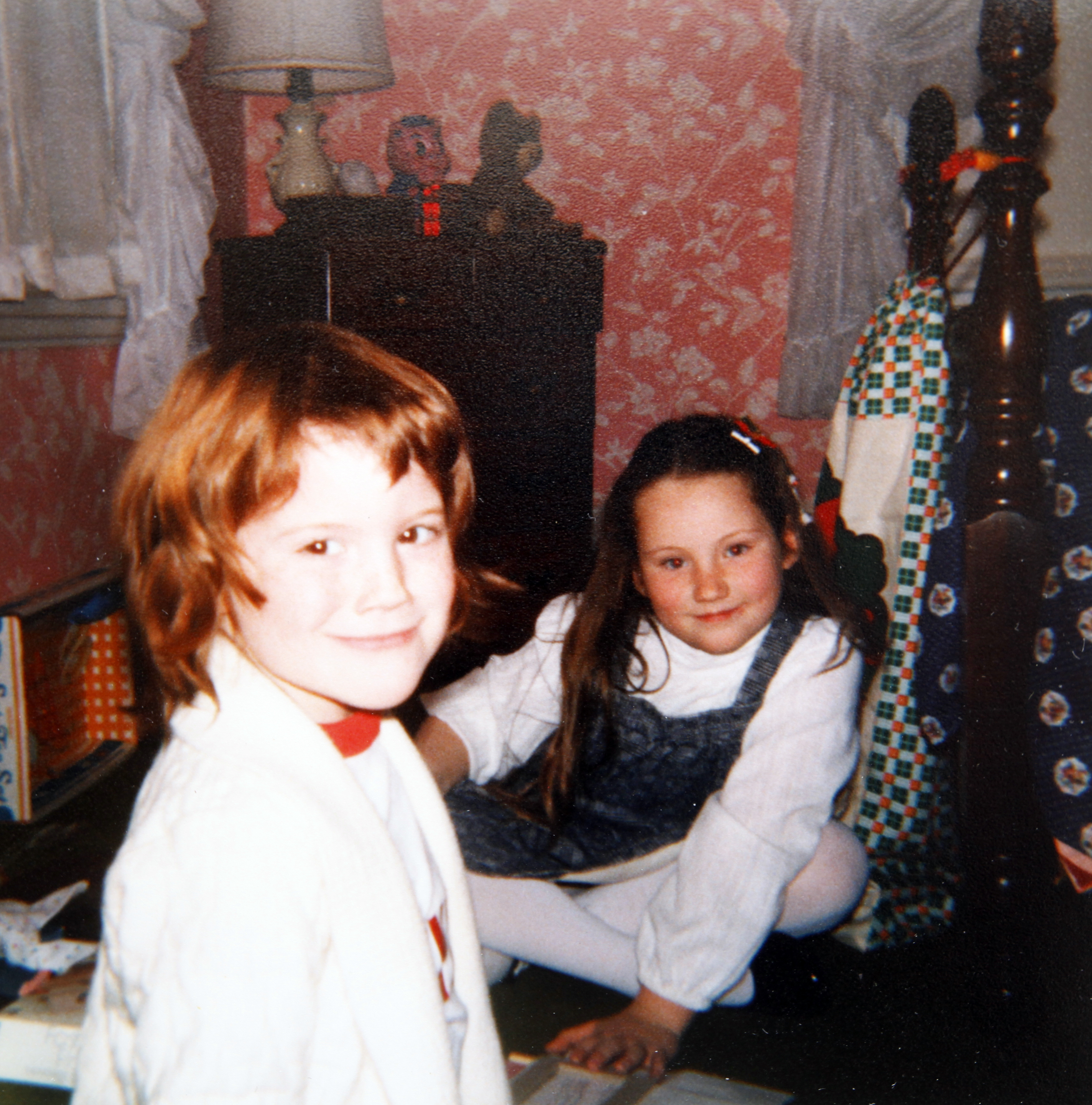 Me and Maureen in her room (I think - definitely at their house)