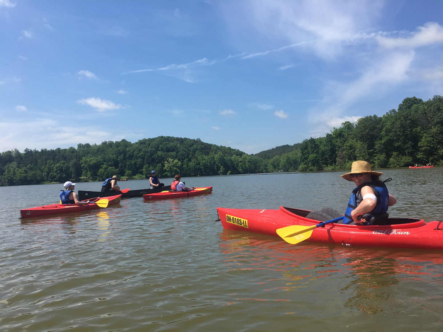 Kayaking! Hot hot weather but such a nice outing