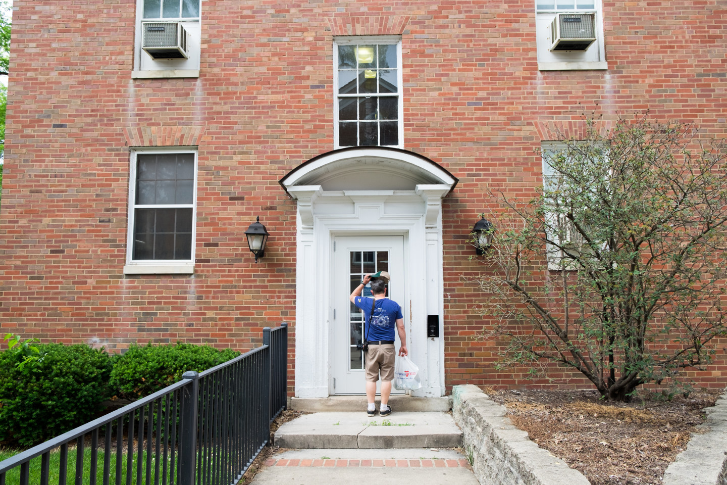 Mike this weekend outside Gam Hall where we all met