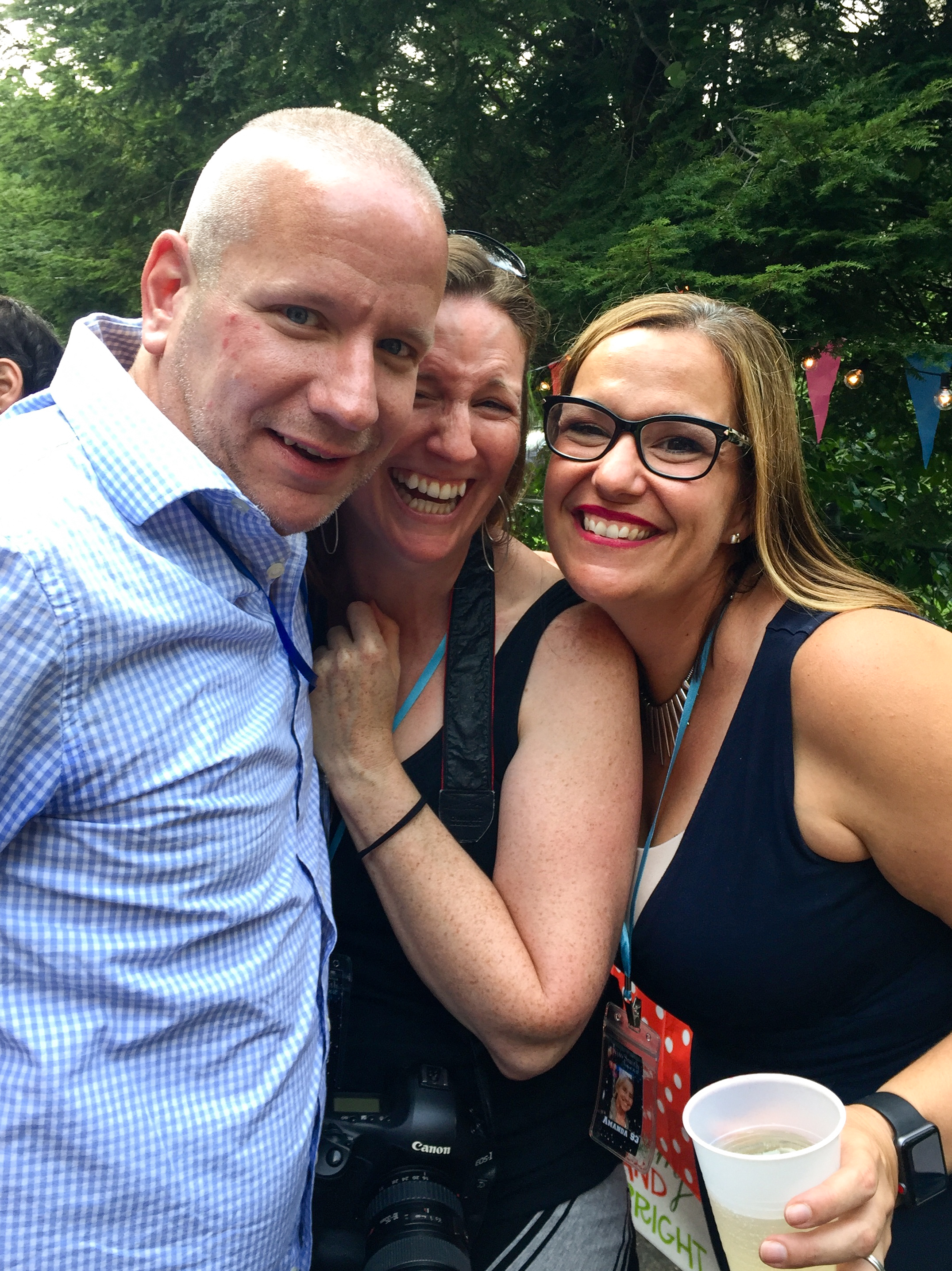 Selfies happened, of course! Me with Chris and Amanda