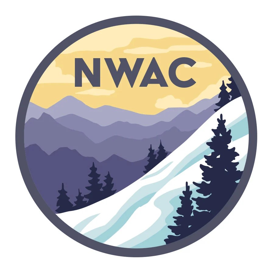 Northwest Weather and Avalanche Center or NWAC membership hat design and sticker for 2023