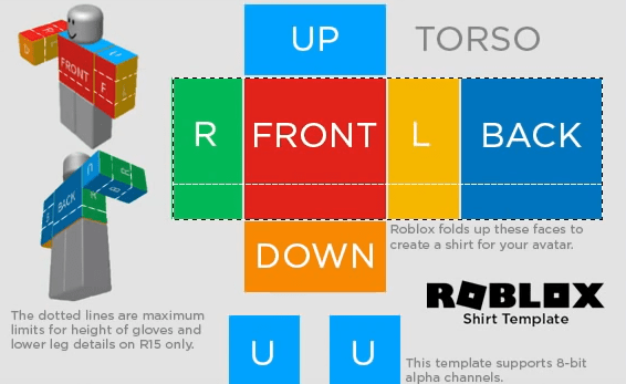 How To Make Clothes And Upload To Roblox Step By Step Guide Colored Part 