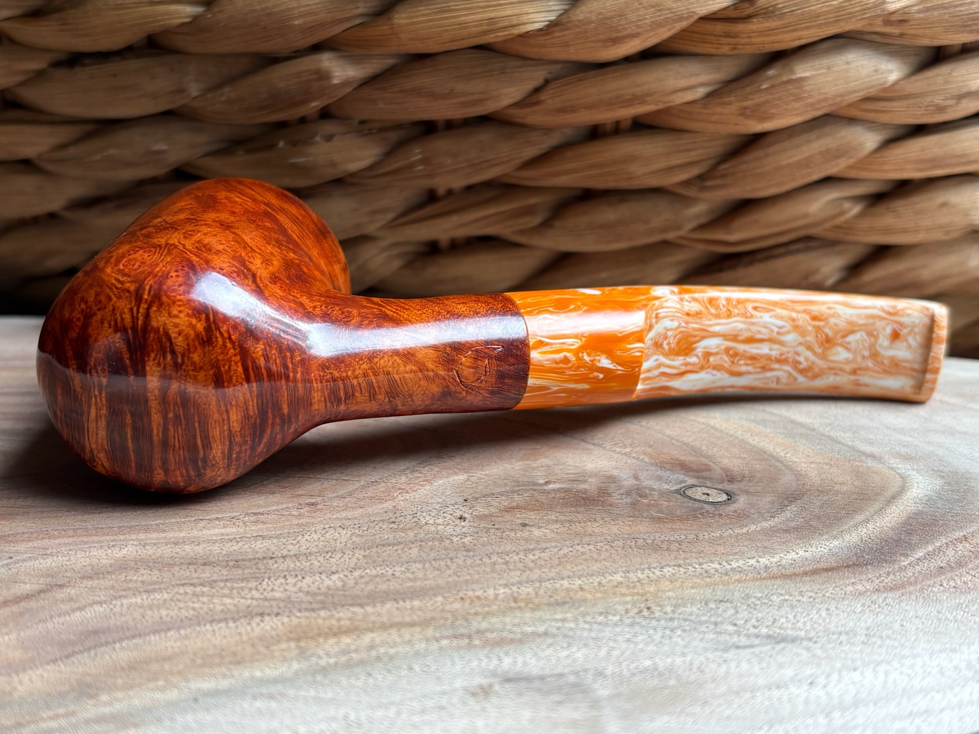 Briar #22 Creamsicle Bent Billiard (Sold)
