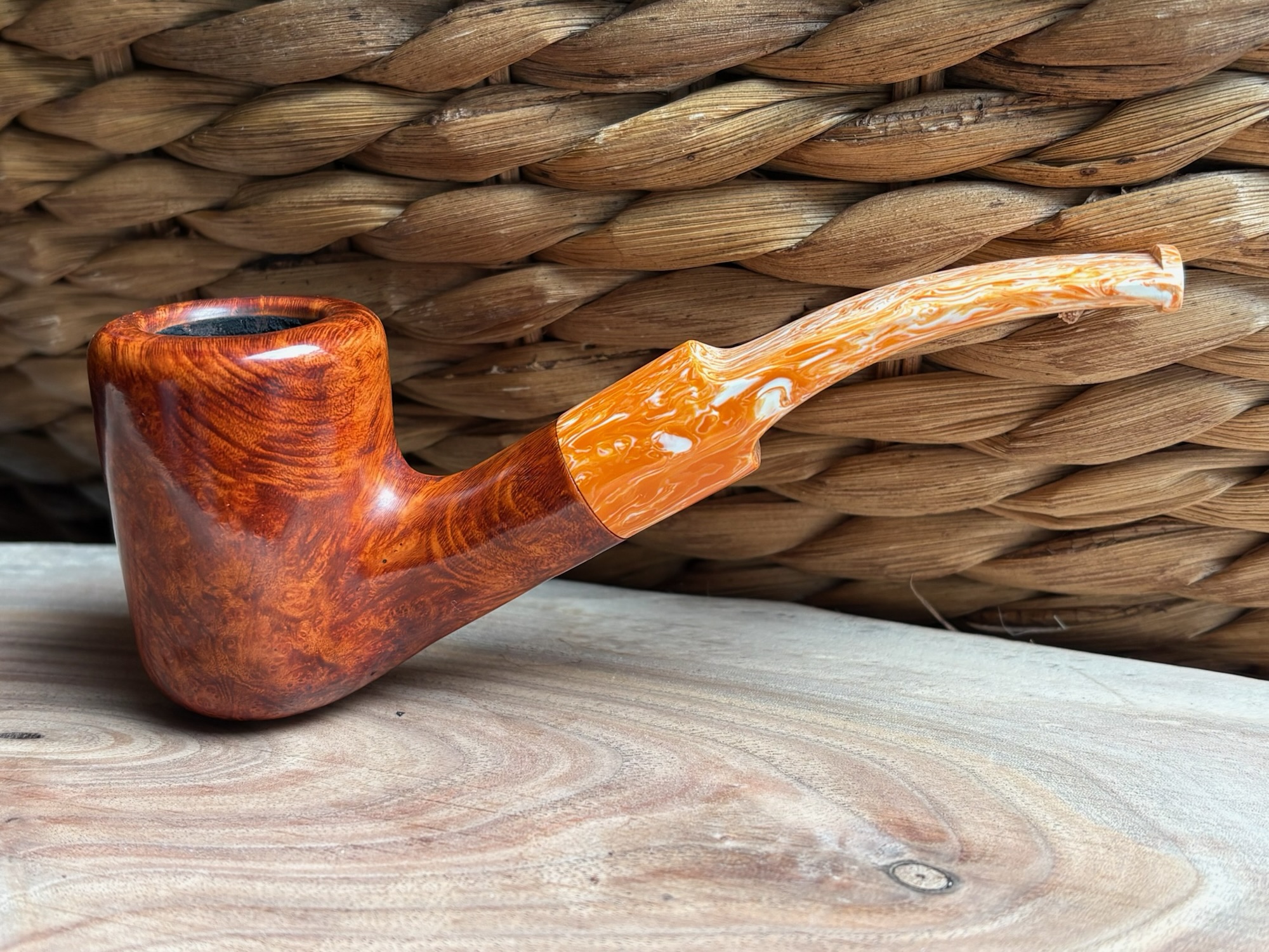 Briar #22 Creamsicle Bent Billiard (Sold)