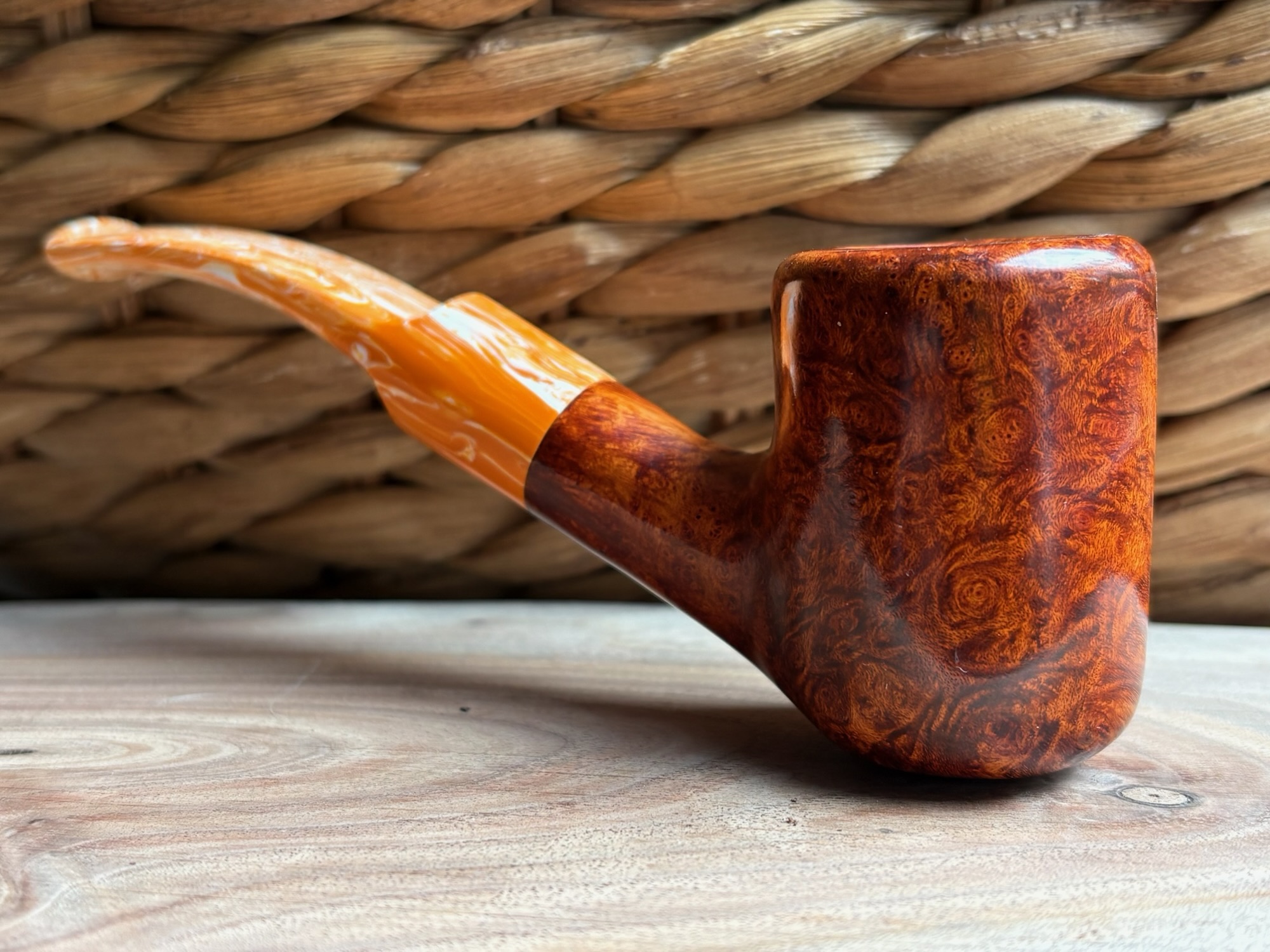 Briar #22 Creamsicle Bent Billiard (Sold)