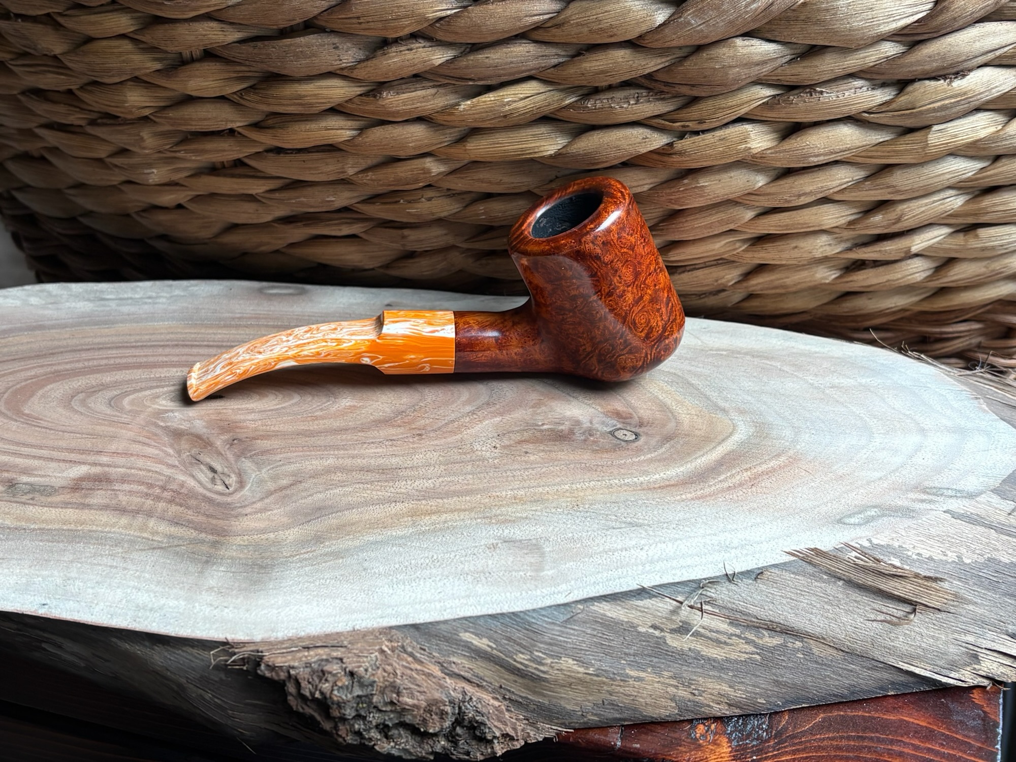 Briar #22 Creamsicle Bent Billiard (Sold)