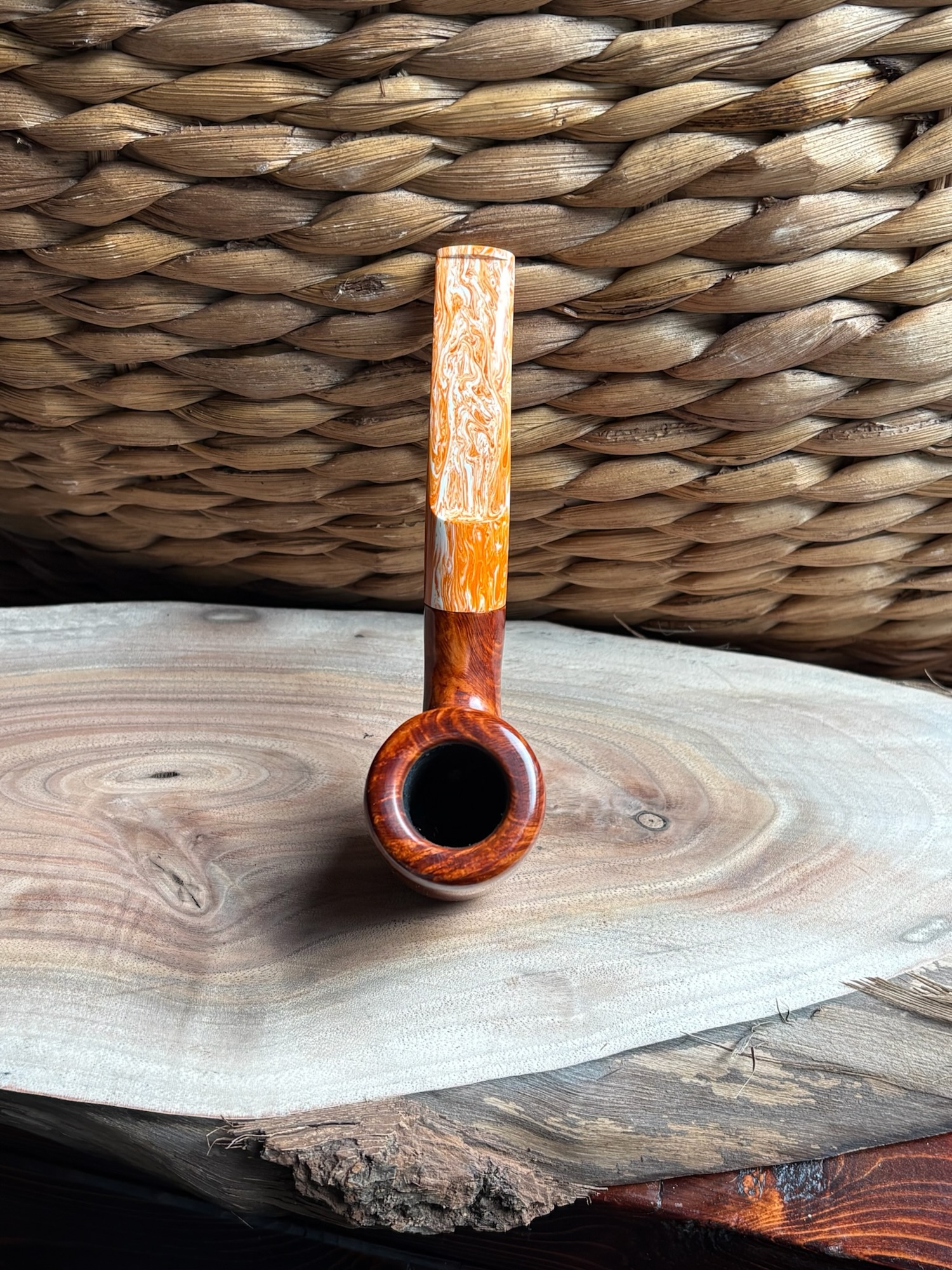 Briar #22 Creamsicle Bent Billiard (Sold)