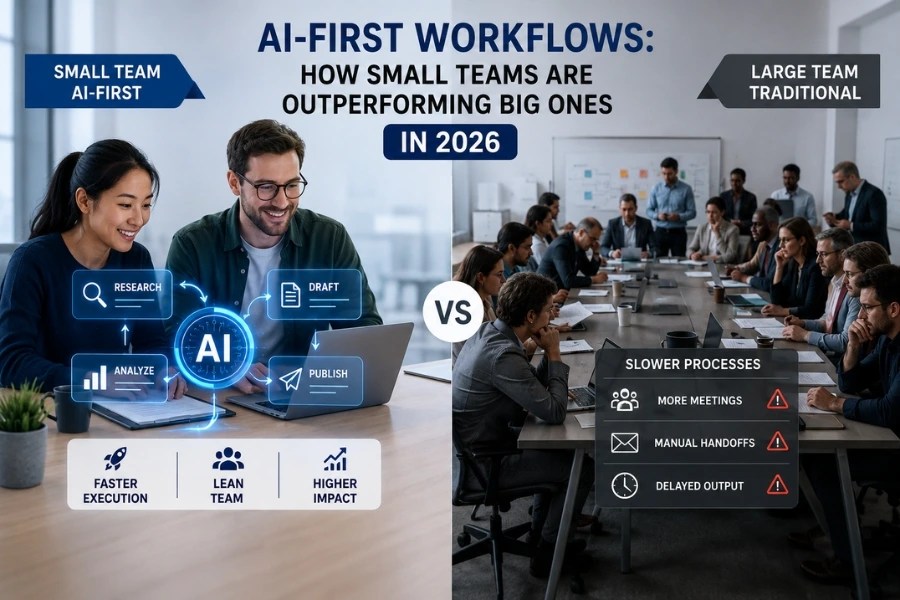 AI-First Workflows helping small teams outperform big teams in 2026