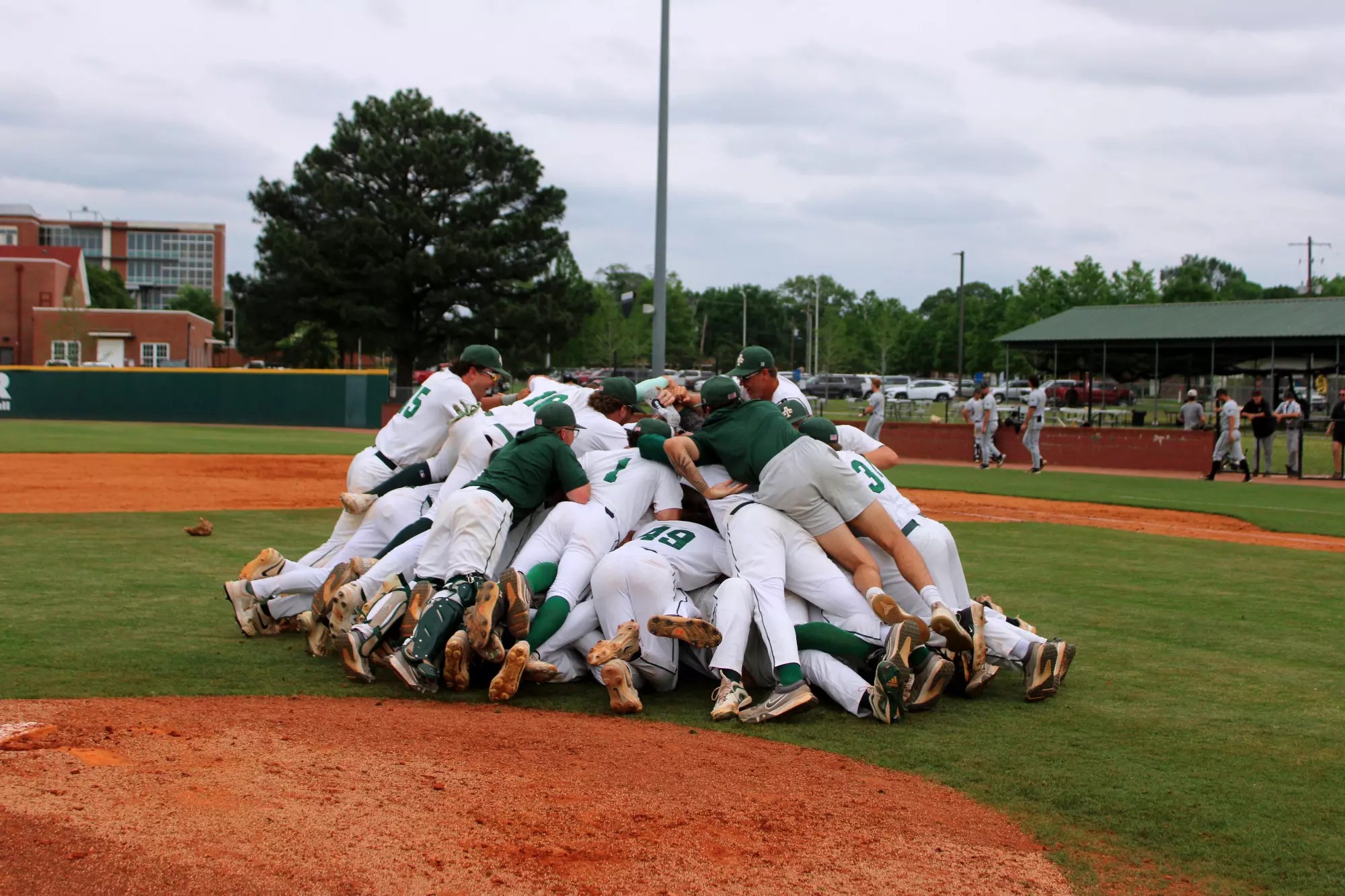 ATU celebrates their GAC conference championship.