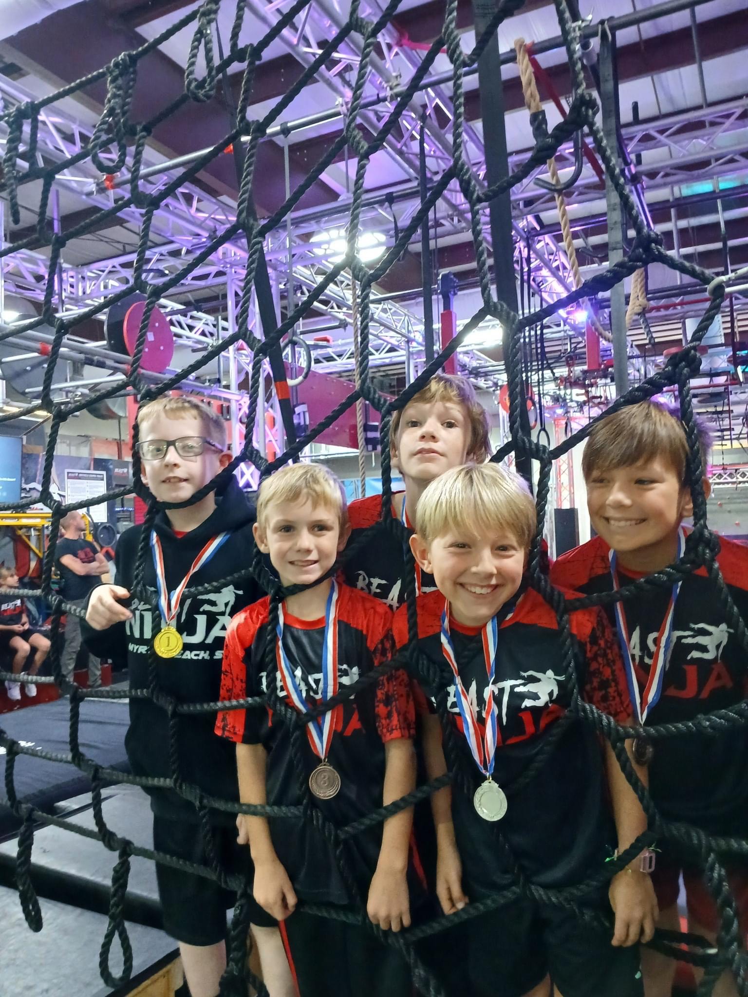 These ninja kids took the podium during our Ninja Carolina League competition at Beast Ninja.