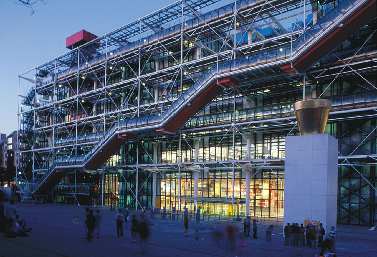 Centre Georges Pompidou 1971-1977, Paris, France © Ph. Michel Denancé, site de Renzo Piano