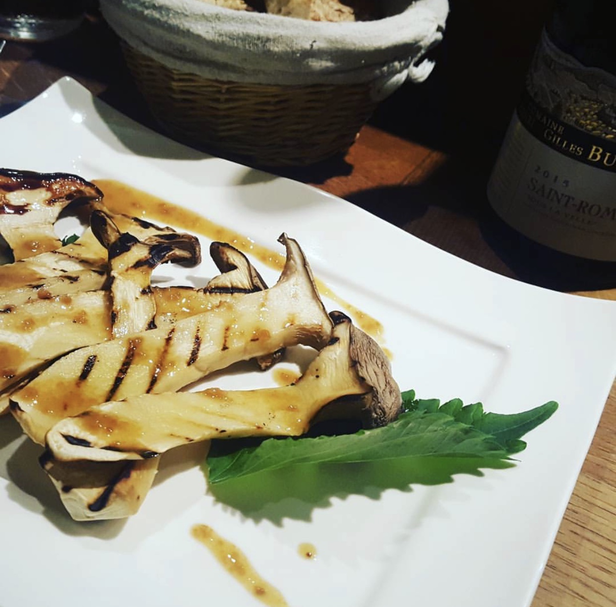 Grilled Mushrooms at La Lune