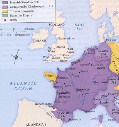 Map Of The Expanding Frankish Kingdom Beaverland Historica Frank 