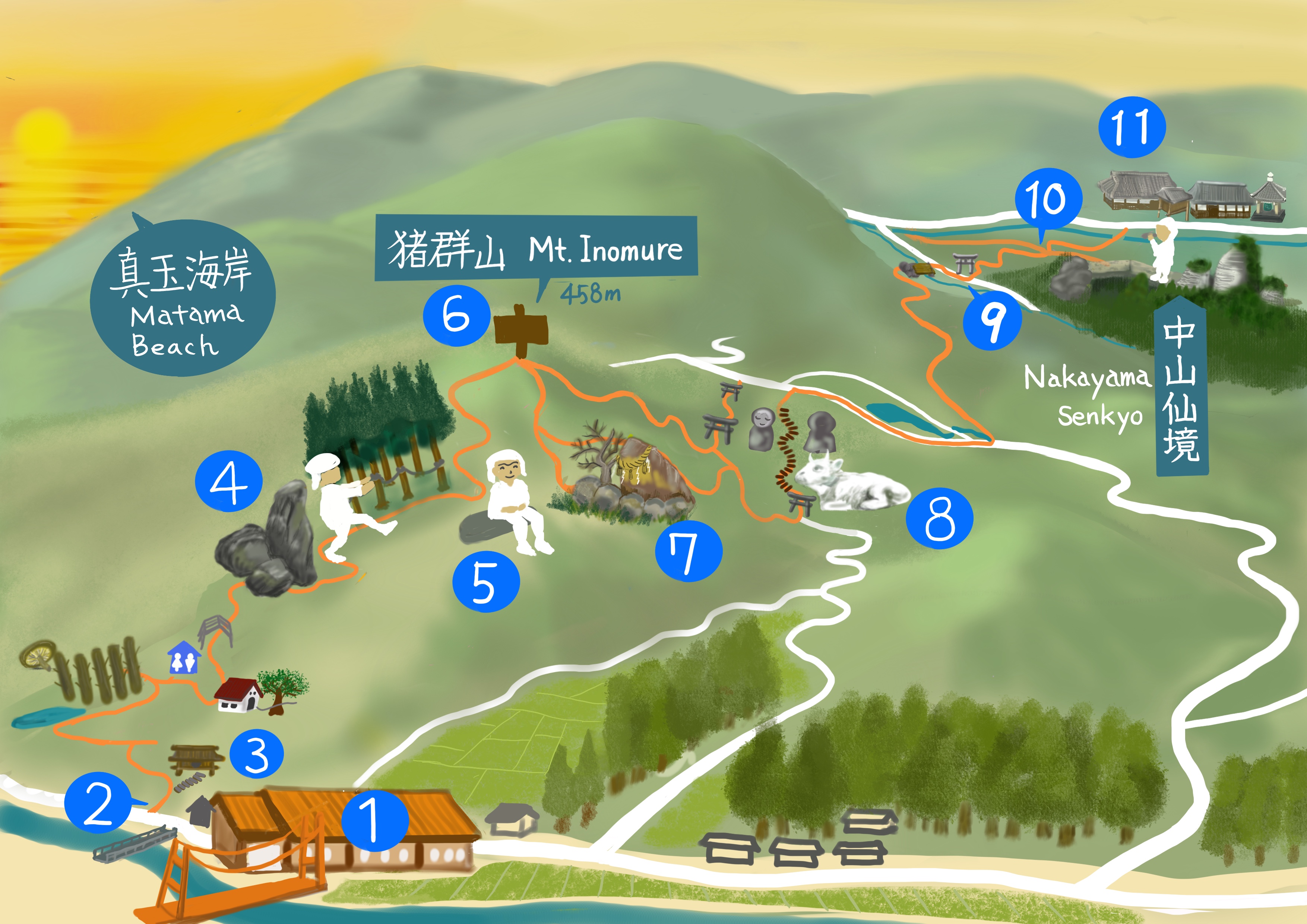 国東半島峯道ロングトレイル 豊後高田コース〈T-4〉-迫力の巨石・奇岩・ストーンサークルめぐり- | ビーベップ