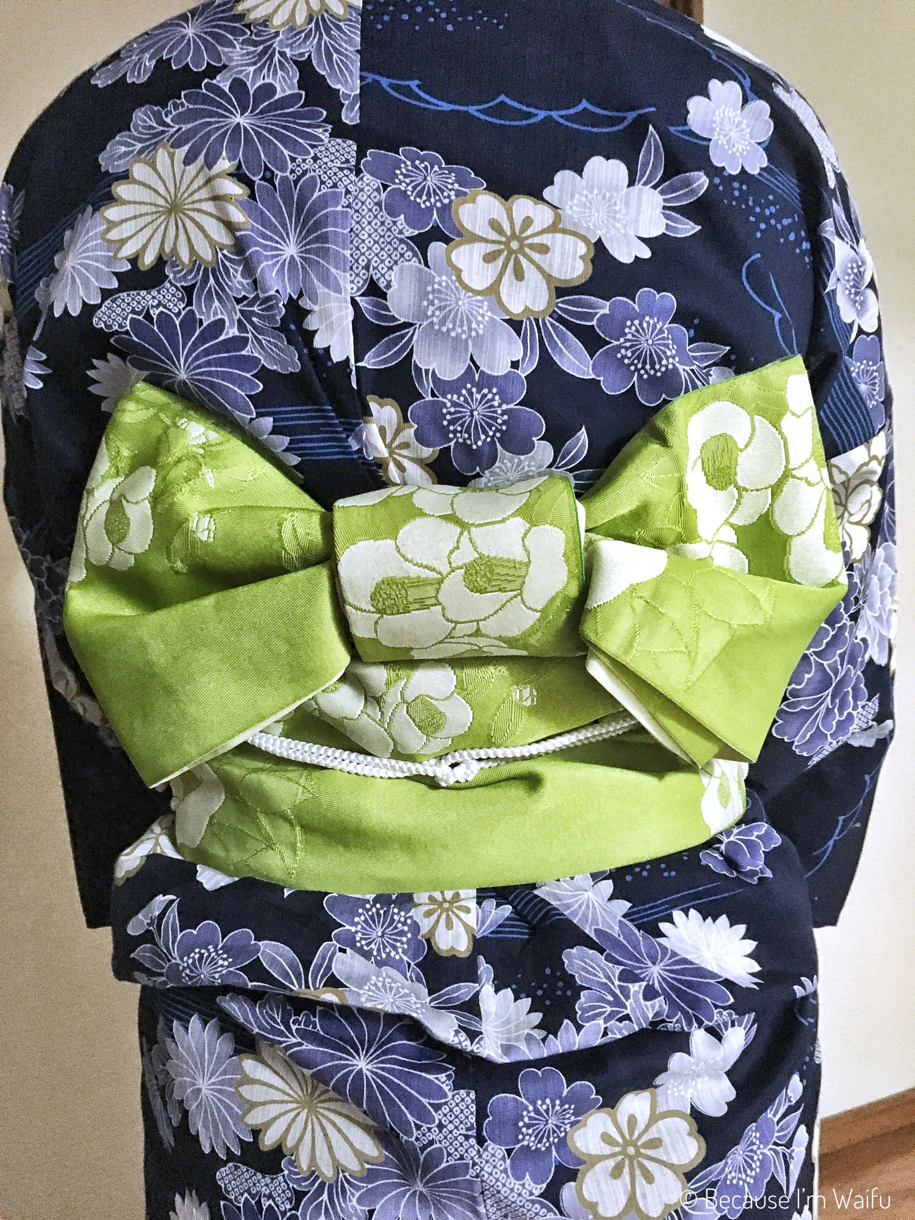 how to tie a kimono bow