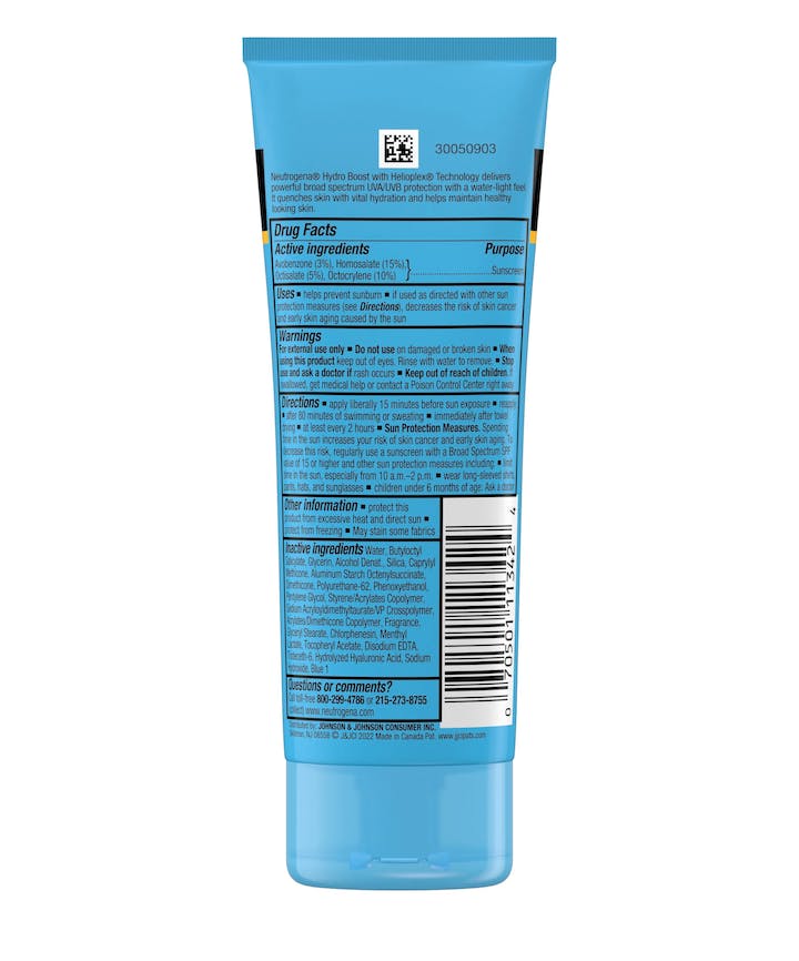 Neutrogena Hydro Boost Water Gel Lotion Sunscreen
