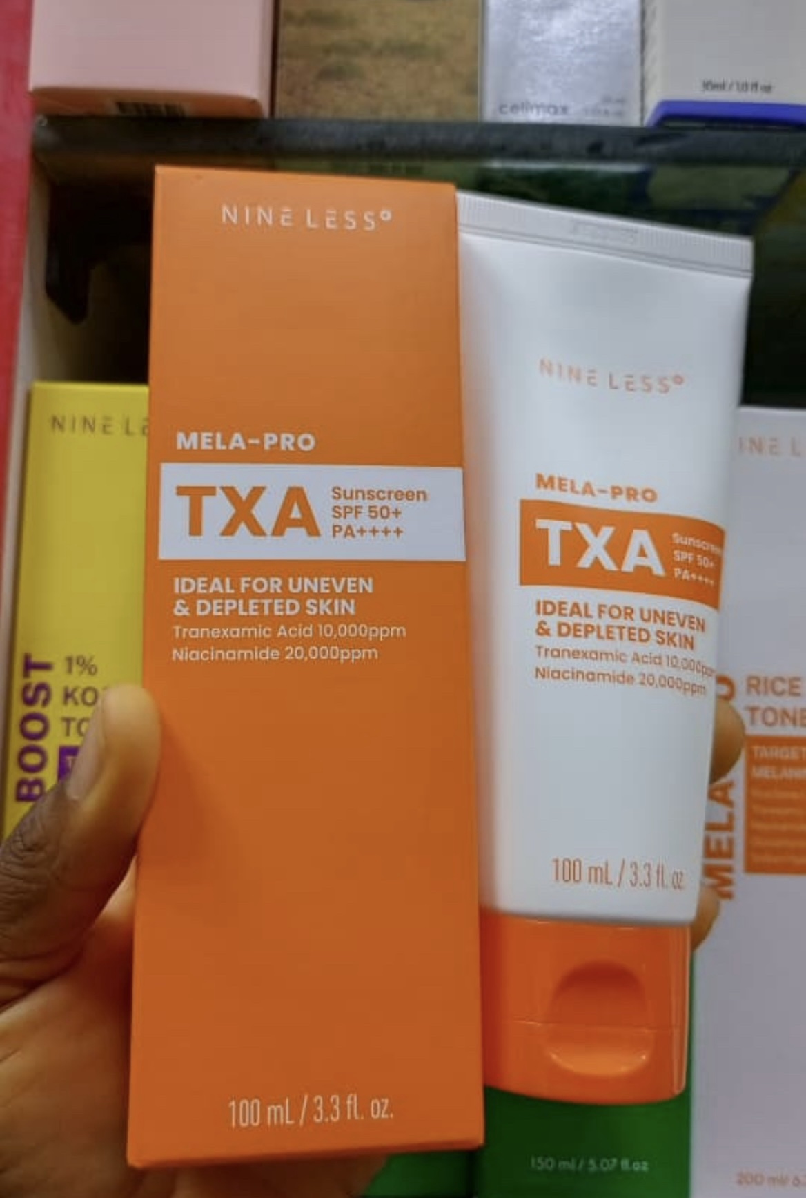 Nineless Mela-pro txa sunscreen SPF 50