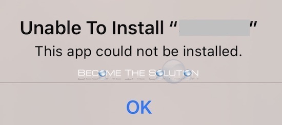Fix: This App Could Not Be Installed – IPhone