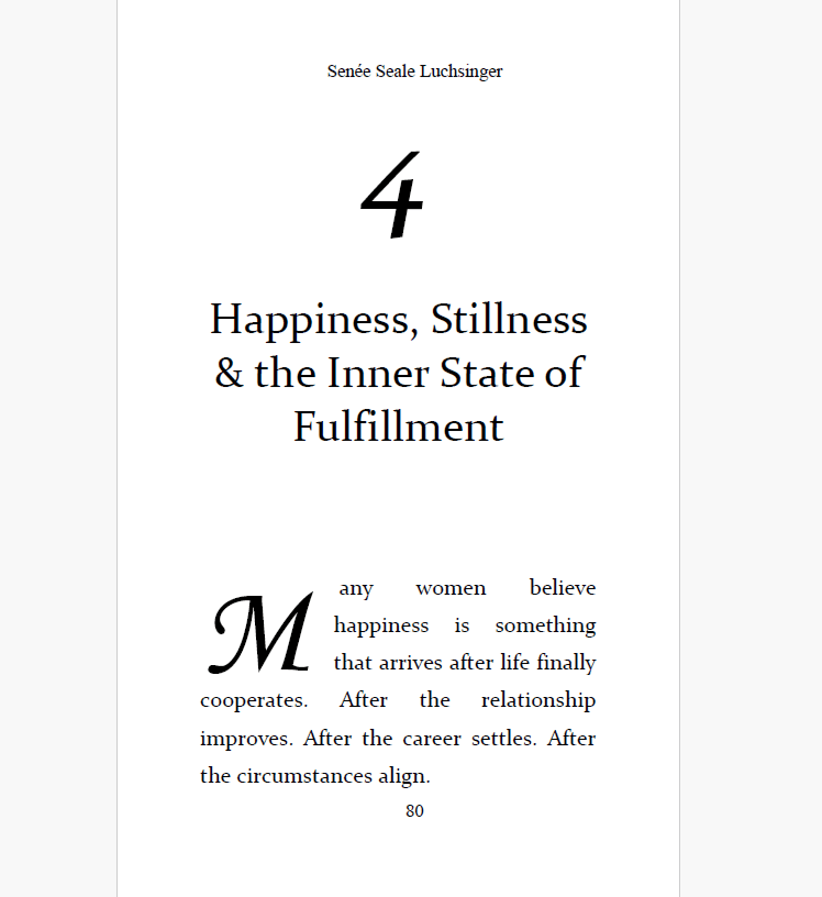 Senee Seale Luchsinger, Becoming Publishing & Coaching, Becoming Lavishly Loving, book chapter sample