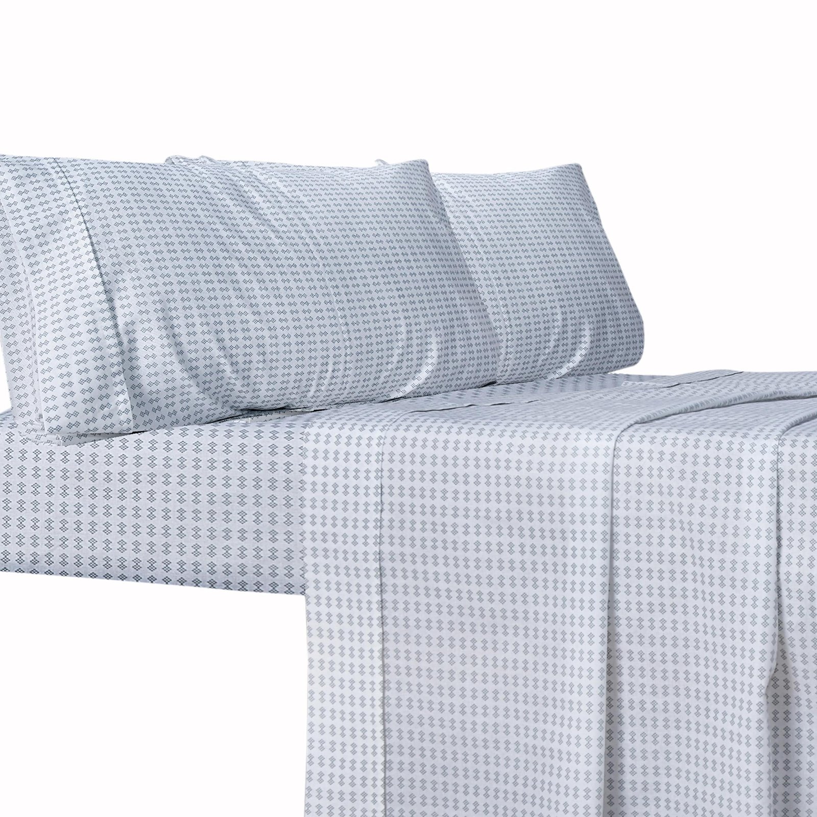 Premium 600TC Pure Cotton Sheet Set - Box Pattern | Bedding N Bath