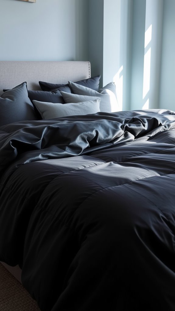 What Color Comforter Goes With Light Blue Walls: 25 Ideas 11 drawing with charcoal medium