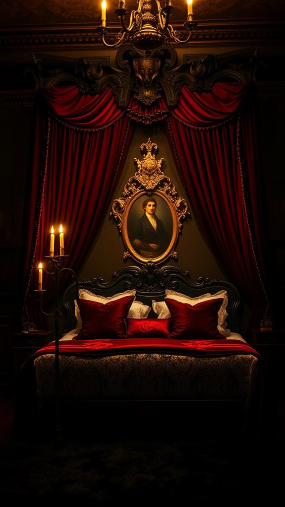 45 Gothic Bedroom Ideas for a Romantic and Dramatic Atmosphere 2 nostalgic retro visual style