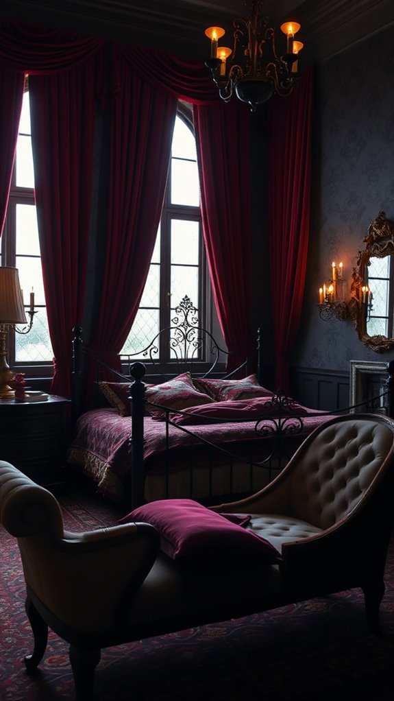 45 Gothic Bedroom Ideas for a Romantic and Dramatic Atmosphere 17 optimized spatial arrangement design
