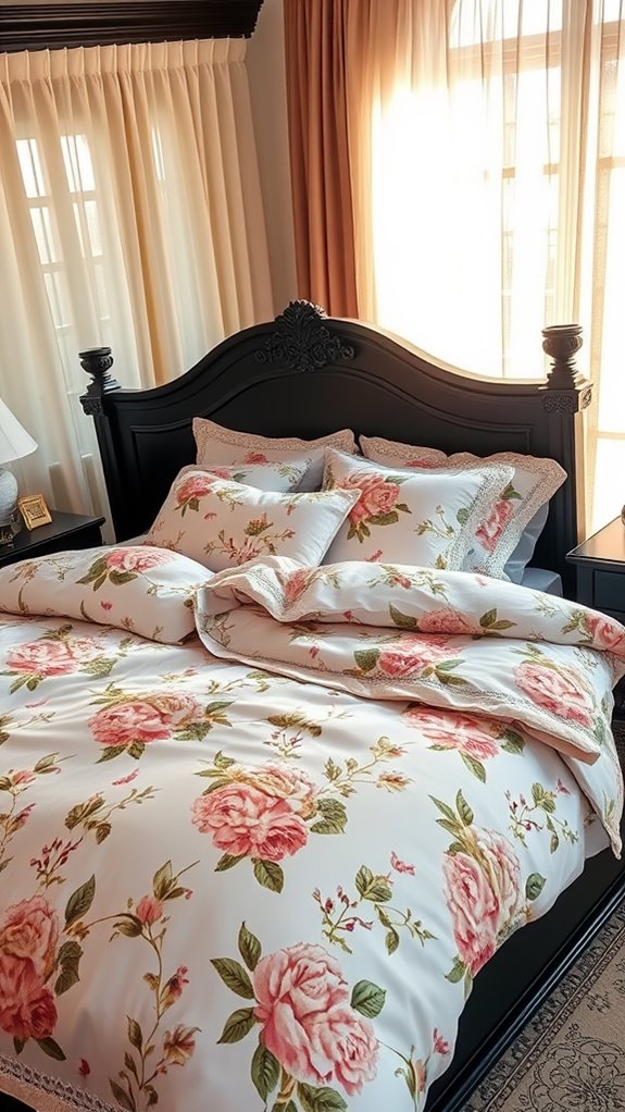 25 Bedding Set Ideas For Black Furniture 24 timeless botanical design elements