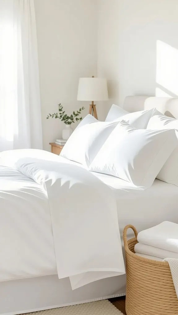 wash sheets weekly for hygiene