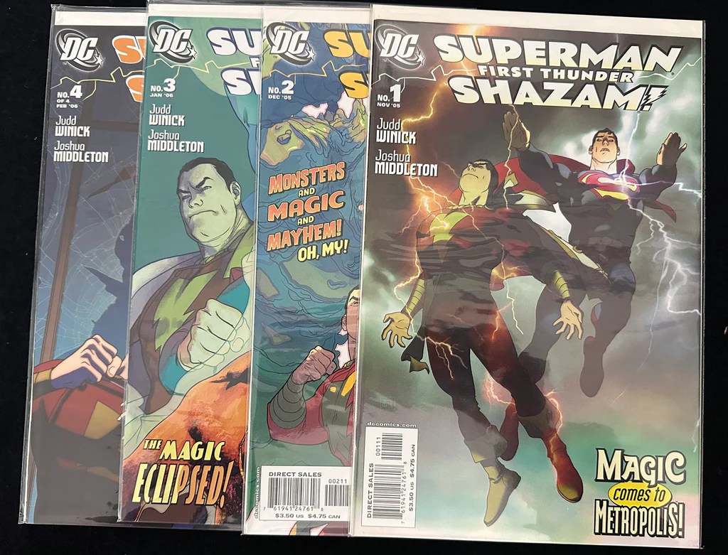Superman Shazam First Thunder 1 4 Dc 2005 Nm 9 6 Bedo S
