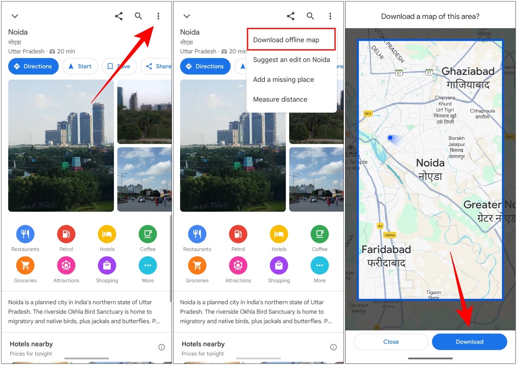 How To Use Offline Maps In Google Maps Beebom Download Google Maps For Offline 