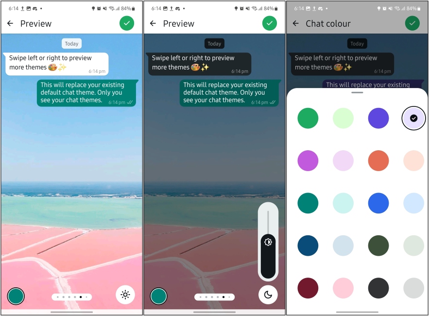 WhatsApp Chat Themes: Too Little, Too Late? WhatsApp Chat Theme Customization Page