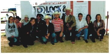 Here we are at a cattle show hosted by the Block and Bridle Club. Ryan is 5th from the left. I’m on the far right.