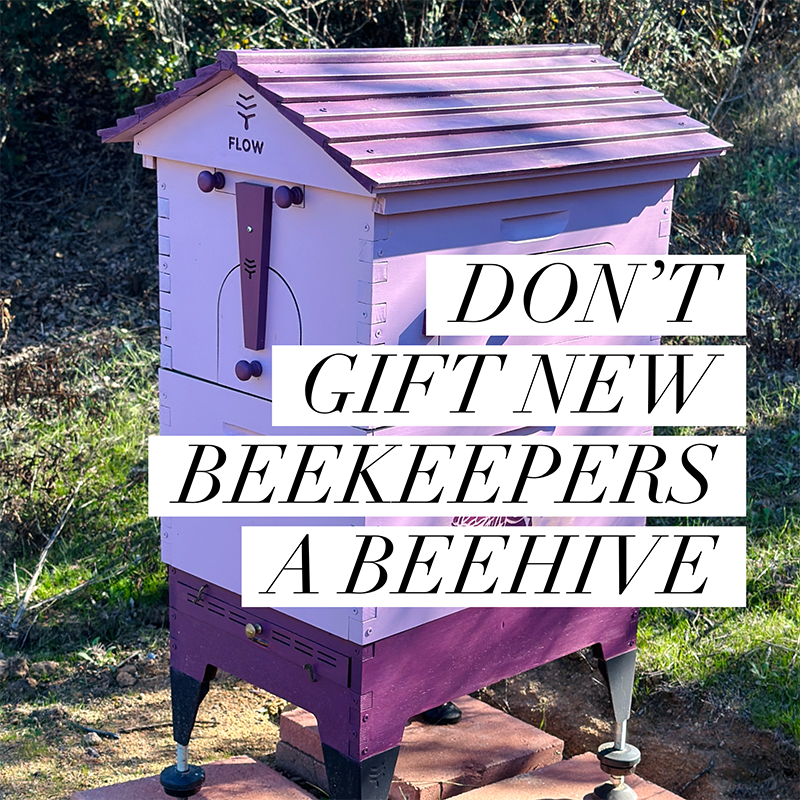 DON’T GIFT NEW BEEKEEPERS A BEEHIVE