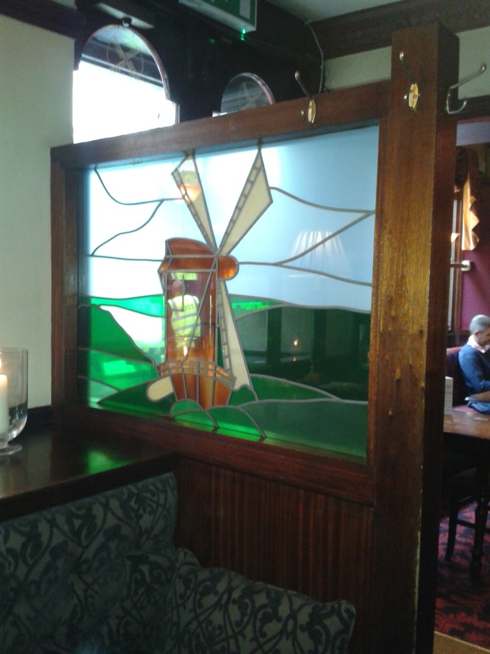 Stained glass adds a nice touch