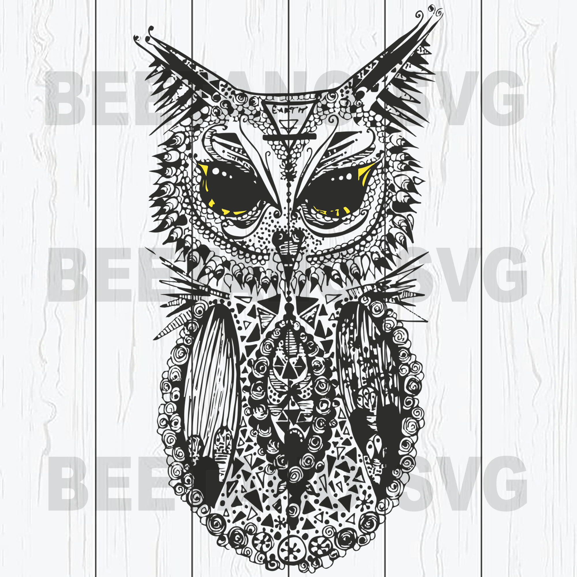 Mandala Owl Svg, Mandala Owl Cutting Files For Cricut, SVG, DXF, EPS ...
