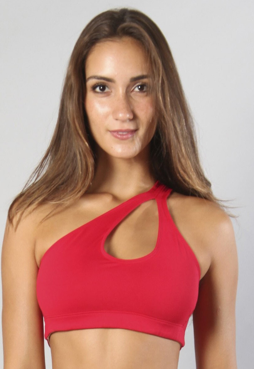 one shoulder bra top
