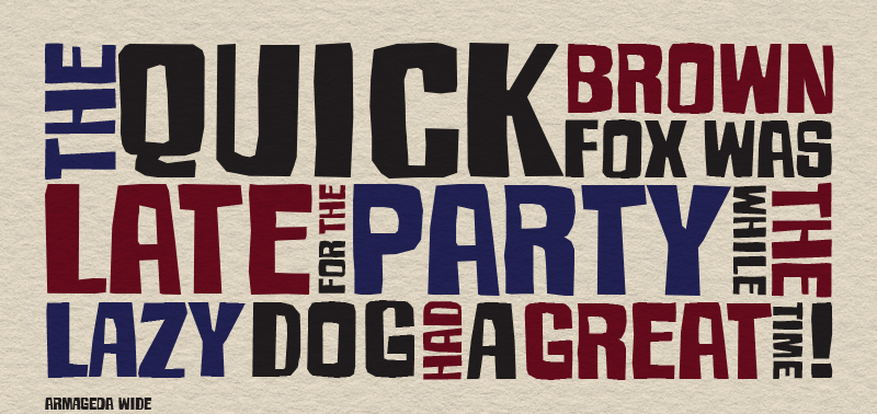 Armageda font