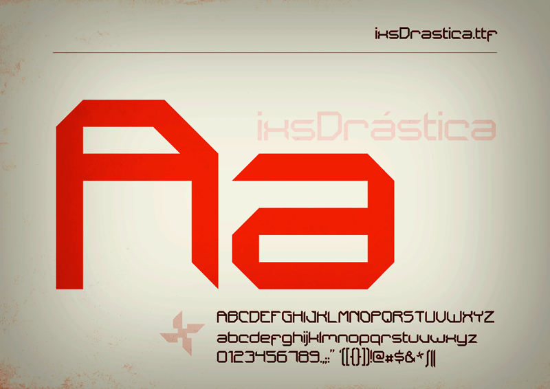 ixsDrastica font