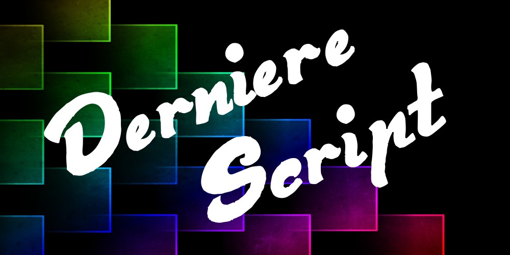 Derniere Script font