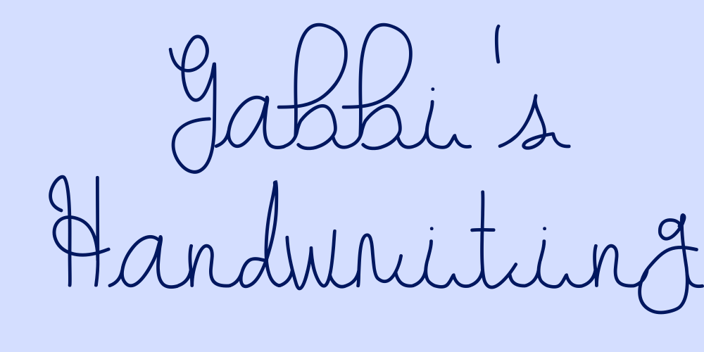 Gabbi’s Handwriting font