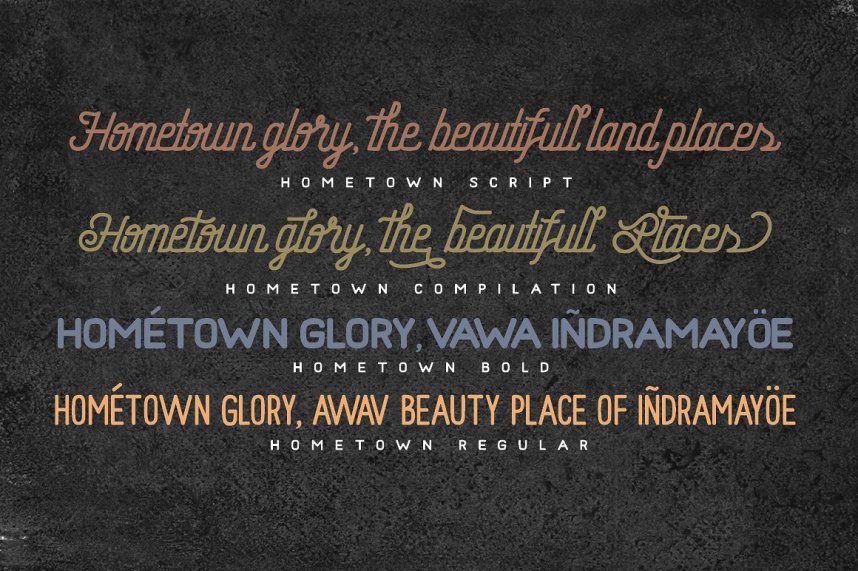 Hometown Script Font